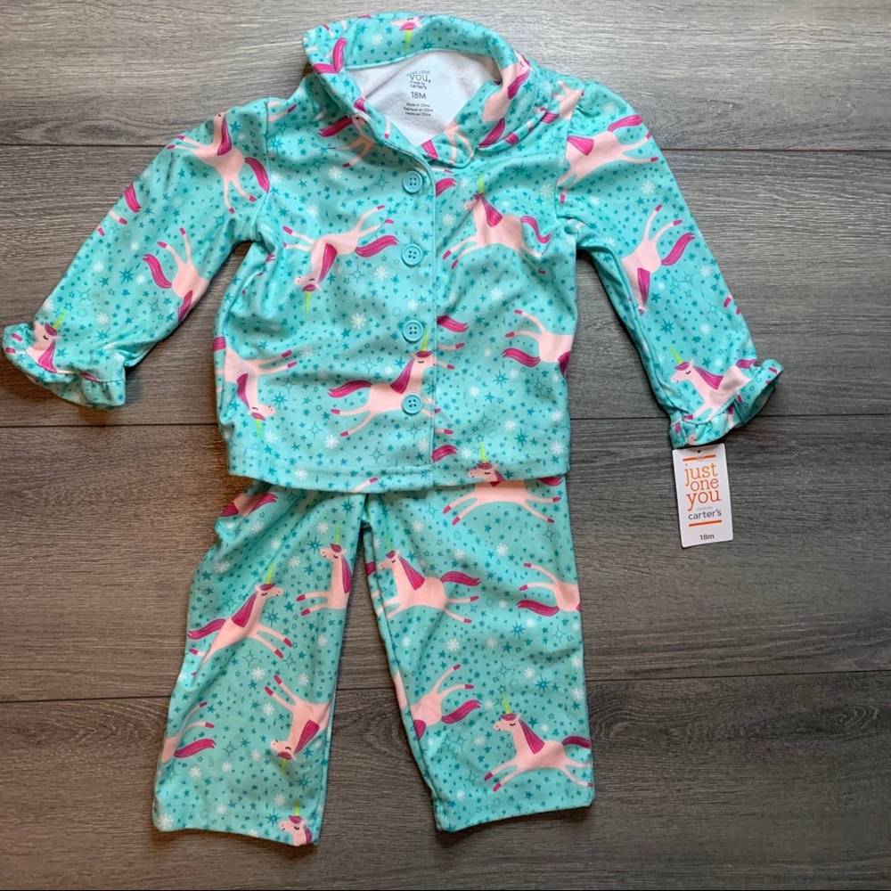 Unicorn pajama set NWT